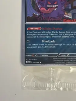 Gengar Promo Card Pokemon Gamestop Stamped 050/088 SEALED - Image 3