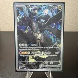 Pokemon N's Zekrom MEP 037 Holo Card Basic Dragon 130 HP Shred Rampaging Thunder - Image 1