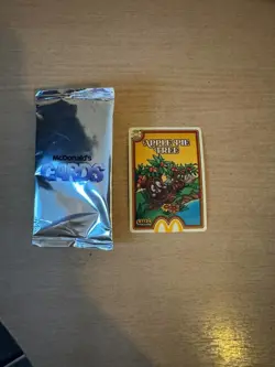 4 McDonalds Cards UnRedeemed NEW Apple Pie, Straw Dispenser, Fry Scoop, take ord - Image 5