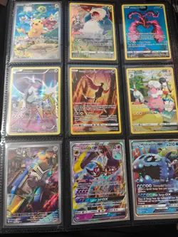 pokemon card binder. comes with 36 cards. BINDER INCLUDED - Image 1