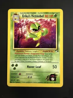 Pokemon Card - Erika's Victreebel Gym Heroes 26/132 Rare Non Holo - Image 1
