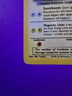 Dark Magneton TCG Holo Rare Card 11/82 Team Rocket Unlimited LP/MP - Image 4