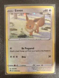 60 pcs Eevee Black Star Promo SWSH 190 Pokemon Evolving Skies TCG Holo Rare🔥🚀 - Image 1