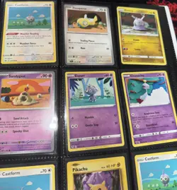 8 Knit Style Pokemon Cards From Asako Ito (1 Pikachu) 9 Card Lot - Image 2