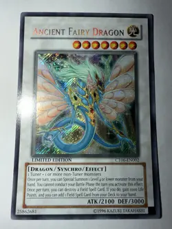 Yu-Gi-Oh Ancient Fairy Dragon Limited Edition Secret Rare Card CT06-EN002 - Image 1