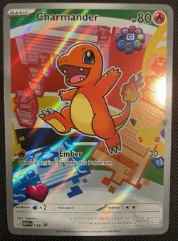 Pokemon TCG Charmander 038/MEP Promo Holo Full Art 80 HP Basic Card - Image 1
