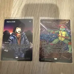 Mtg Teenage Mutant Ninja Turtles Source Material Cards Path To Exile Leo Katana - Image 1
