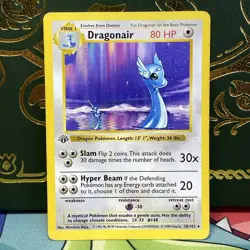 Pokemon TCG 1st Edition Shadowless Dragonair 18/102 LP Condition Non Holo Card - Image 1