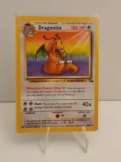 Dragonite 19/62 Fossil Non Holo Regular Rare 1999 Pokemon TCG Card - Image 1