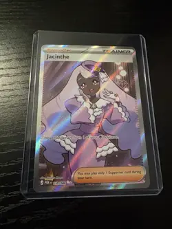 Pokemon Jacinthe POR 110/088 Rare Full Art Holo Trainer 2023 English Card - Image 1