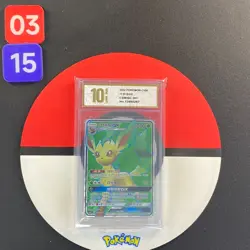 Pokemon S-Chinese Card Sun&Moon CSM1bC-161 SR Leafeon-GX Grade10 - Image 1