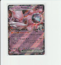Pokemon TCG Team Rocket's Mewtwo ex 081/182 Double Rare - Sv10: Destined Rivals - Image 1