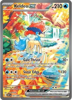 Keldeo EX 167/086 - White Flare Pokemon Special Illustration Rare English 🔥 - Image 1