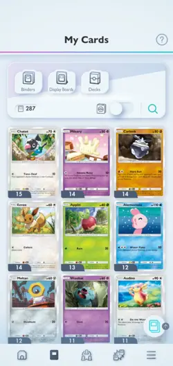 Pokemon Pocket Mobile Game Trade Eevee Grove Set ◇ Rare Cards Message For Cards - Image 1