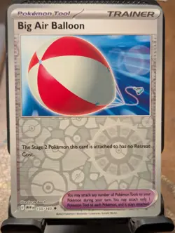 Pokemon TCG Scarlet & Violet 151 Big Air Balloon Reverse Holo 155/165 - Image 1