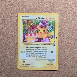 #3 Pokemon Birthday Pikachu Celebrations Collection Holo #24 BlackStar Promo - Image 1