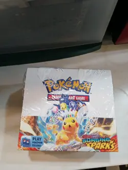 Pokemon Scarlet & Violet TCG Surging Sparks Booster Box *FACTORY SEALED* 36 QTY - Image 1