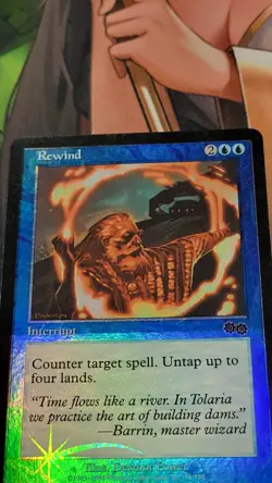 MTG REWIND 93/350 Urza's Saga Foil LP *WITH A CUTLINE* - Image 2