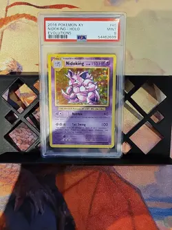 PSA 9 Pokemon TCG Nidoking Evolutions 45/108 - Image 1