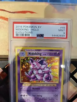 PSA 9 Pokemon TCG Nidoking Evolutions 45/108 - Image 2