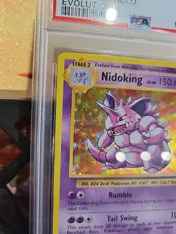 PSA 9 Pokemon TCG Nidoking Evolutions 45/108 - Image 4