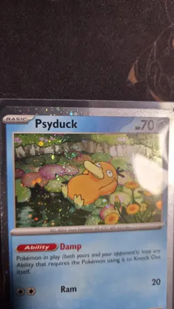 Pokemon - Mega Evolution Black Star Promo Psyduck 007 NM SWIRL - Image 4