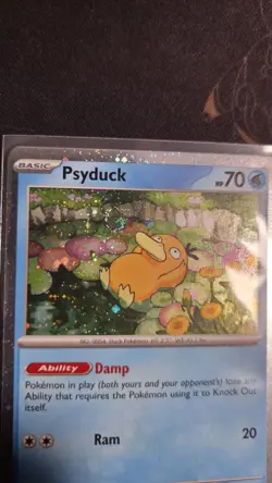 Pokemon - Mega Evolution Black Star Promo Psyduck 007 NM SWIRL - Image 5