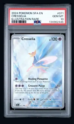 2024 Pokemon SFA EN Shrouded Fable 071/064 Cresselia Illustration Rare PSA 10 - Image 1