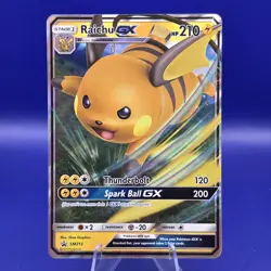Raichu GX SM213 Sun & Moon Black Star Promo Pokemon NM - Image 1