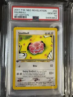 Pokemon Snubbull Neo Revelation 1st Edition 55/64 PSA 10 Gem Mint - Image 1