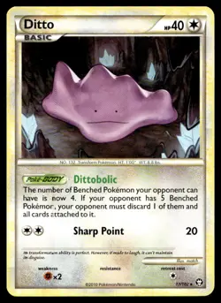 Ditto Triumphant Rare 17/102 2010 Pokemon TCG - Image 1