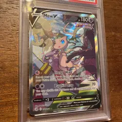 2021 Pokemon Fusion Strike Mew V #251 Alt Art PSA 10 - Image 2