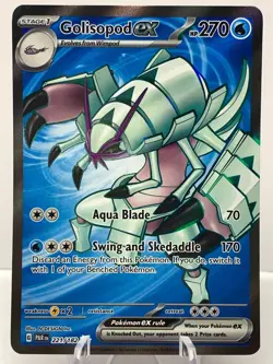Pokemon Golisopod ex 221/182 Paradox Rift Scarlet & Violet Ultra Rare Full Art - Image 2