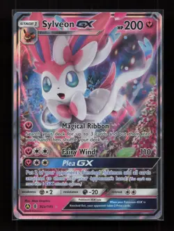 Sylveon GX 92a/145 Holo Rare GX Guardians Rising Pokemon Near Mint - Image 1