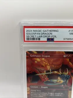 Goldspan Dragon (Foil) [Secret Lair Drop Series 2024] MTG D&D PSA 9 Magic - Image 3