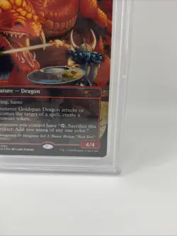 Goldspan Dragon (Foil) [Secret Lair Drop Series 2024] MTG D&D PSA 9 Magic - Image 5