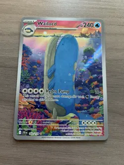 Pokemon TCG Wailord Special Illustration Rare Card Journey Together 162/159 - Image 2