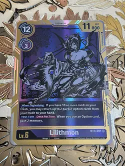 Digimon Card Game Release Special Booster 1.5 Lilithmon Alt Art BT3-091 SR - Image 1