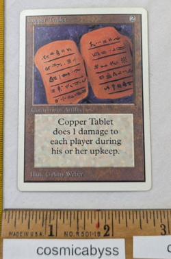 Copper Tablet Unlimited MTG Magic the Gathering CCG card - Image 1