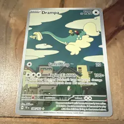 Pokemon Drampa 184/162 SV05 Temporal Forces Illustration Rare Holo Basic Card - Image 1