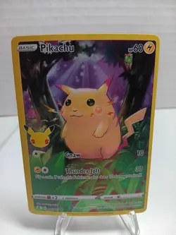 Pokemon TCG Pikachu 005/025 Celebrations 25th Anniversary Holo Card - Image 1