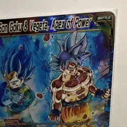 Bandai Son Goku & Vegeta Apex of Power Foil SCR Battle Card Universal Onslaught… - Image 2