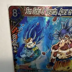Bandai Son Goku & Vegeta Apex of Power Foil SCR Battle Card Universal Onslaught… - Image 3