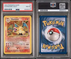 Charizard 1999 Pokemon Base Unlimited Holo Card #4/102 PSA 8 NM-Mint - Image 4