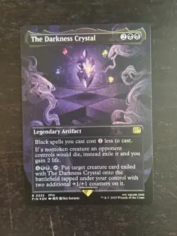 MTG Final Fantasy English The Darkness Crystal Borderless 0335 Foil - Image 1