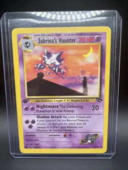 Pokemon TCG Sabrina's Haunter Gym Challenge 1st Edition Card 55/132 LP - Image 1