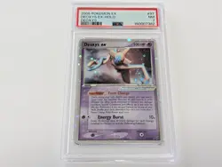 PSA 7 Deoxys ex Holo 97/107 EX Deoxys 2005 Pokemon Card NM Vintage Ultra Rare - Image 1