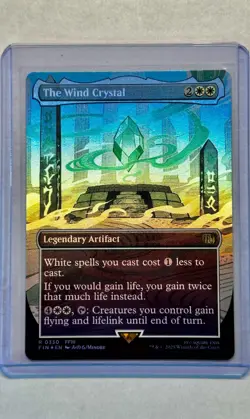 2025 MTG Magic The Gathering FIN Final Fantasy Borderless Foil The Wind Crystal - Image 1