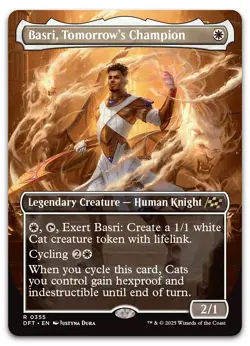 Basri, Tomorrow's Champion (Borderless) #355 (NM) Aetherdrift DFT Magic MTG - Image 1