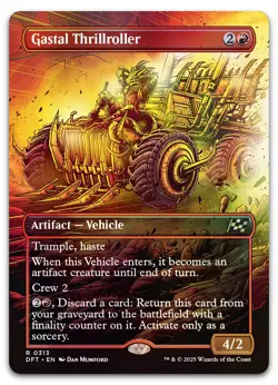 Gastal Thrillroller (Borderless) #313 (Foil) (NM) Aetherdrift DFT Magic MTG - Image 1